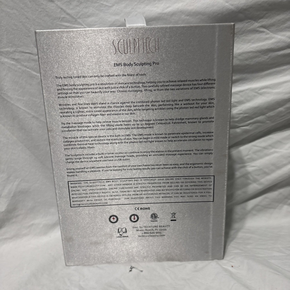 TECHTURE BEAUTY SculptTech EMS Body Sculpting Pro Device-TETRAD LED / EMS New - Picture 3 of 7